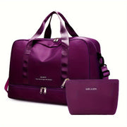 Morado oscuro con neceser