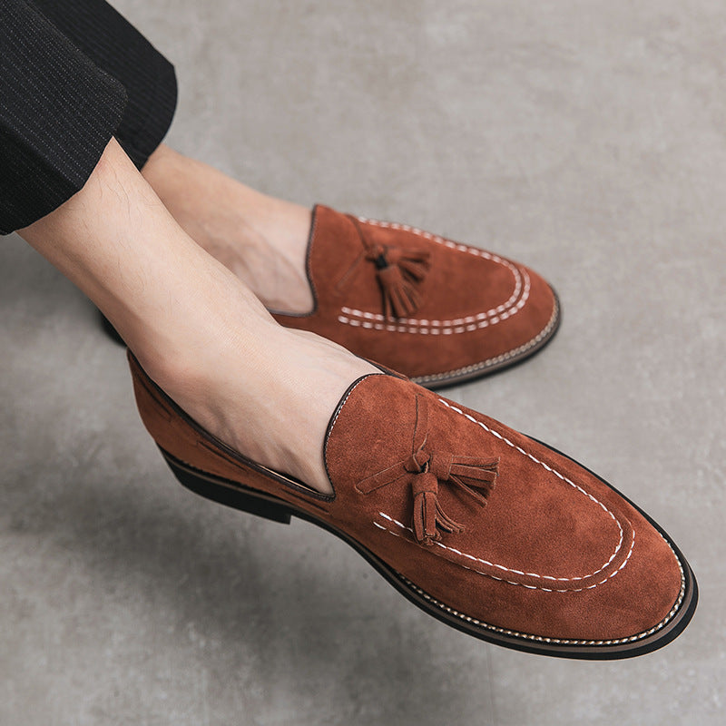 Mocasines para hombre efecto ante con borlas - Marven