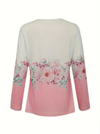 Sissy - Camiseta con estampado floral y detalles de encaje