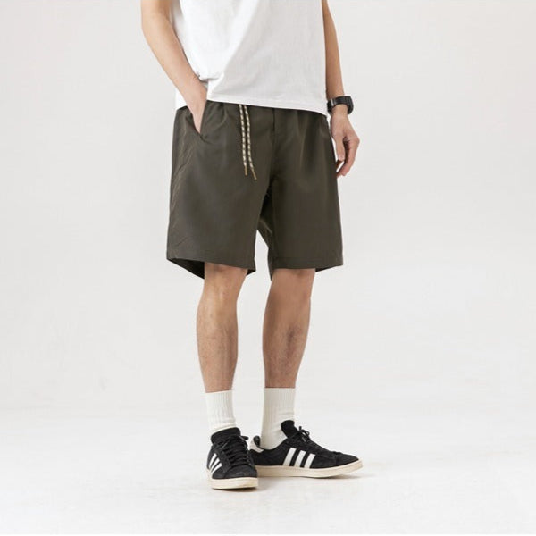 Pantalones cortos para hombre  con diseño minimalista estilo recto casual - Damián