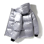 Chaqueta acolchada para hombre efecto vinilo con capucha - Lanuz