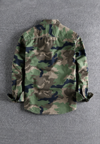 Camisa camuflaje hombre manga larga bolsillo pecho - Orsen