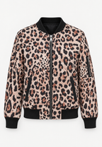 Cazadora bomber mujer estampado floral cremallera - Felicia