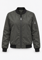 Cazadora bomber mujer estampado floral cremallera - Felicia