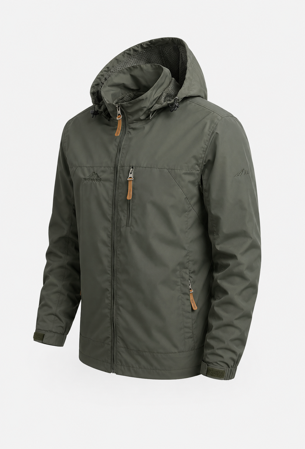 Chaqueta cortavientos impermeable para hombre con capucha - Jost