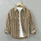 Camisa casual para hombre de algodón a rayas estilo relajado - Damián
