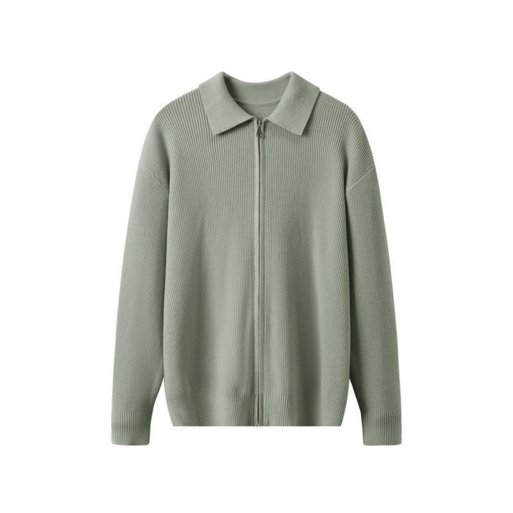 Cárdigan de punto con cuello para hombre - Franco