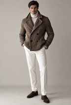 Chaqueta de punto hombre doble botonadura solapas anchas - Lucien