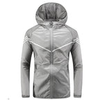 Chaqueta impermeable hombre capucha bolsillos cremallera - Thiago