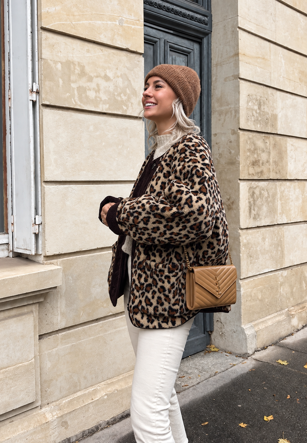 Chaqueta mujer animal print leopardo ribetes contraste - Bulera