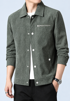 Chaqueta pana hombre cuello camisero bolsillo pecho cremallera - Amaury
