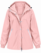 Chubasquero impermeable mujer capucha bolsillos cremallera - Verena