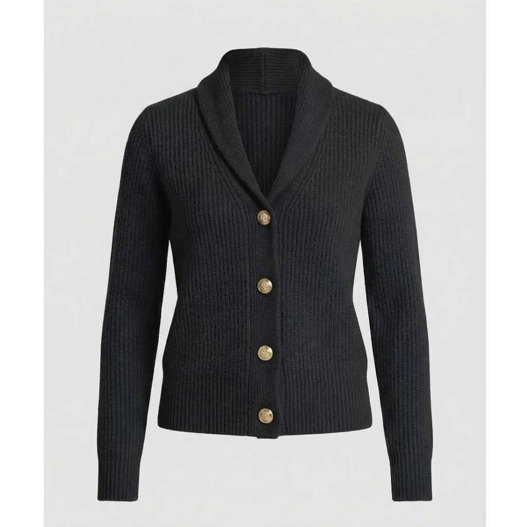 Cárdigan mujer cuello chal botones decorativos - Cora