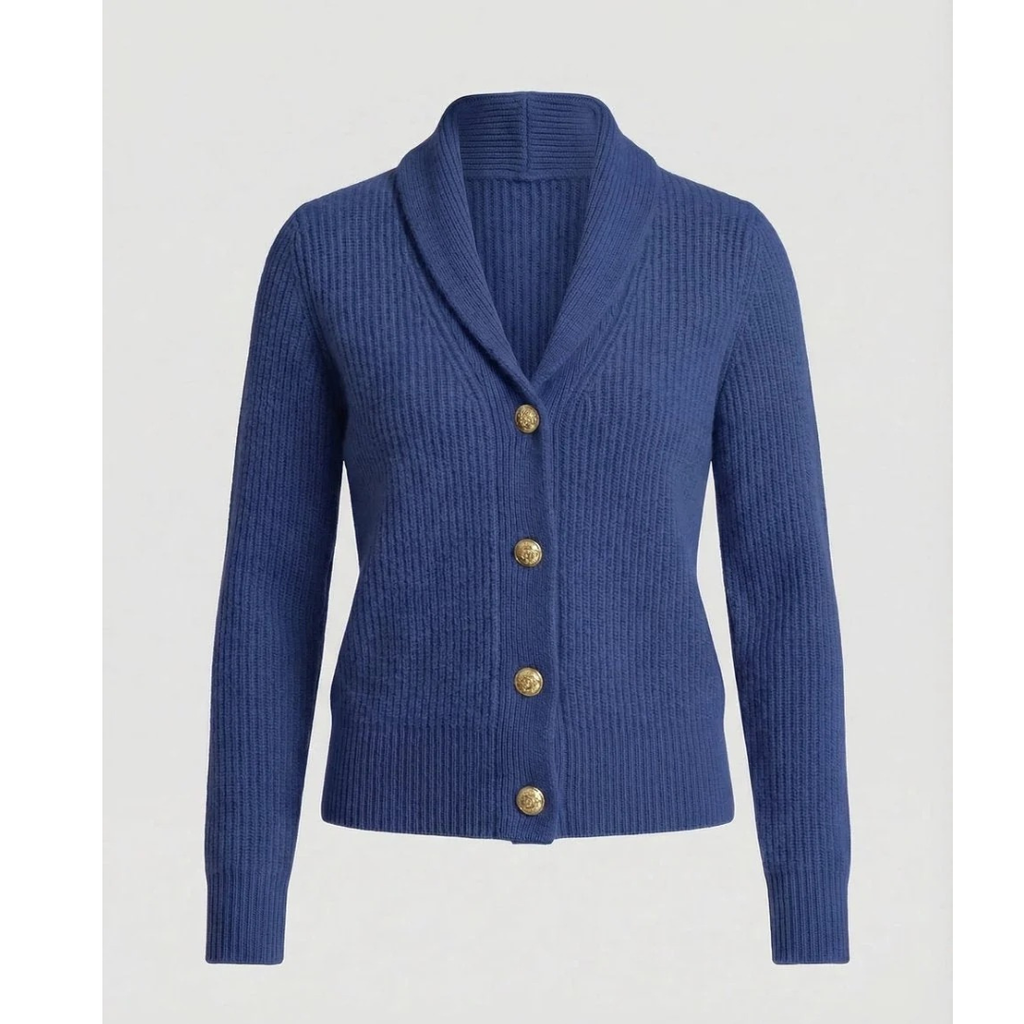 Cárdigan mujer cuello chal botones decorativos - Cora