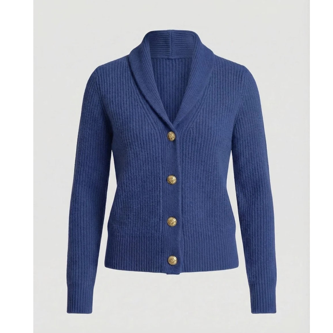 Cárdigan mujer cuello chal botones decorativos - Cora