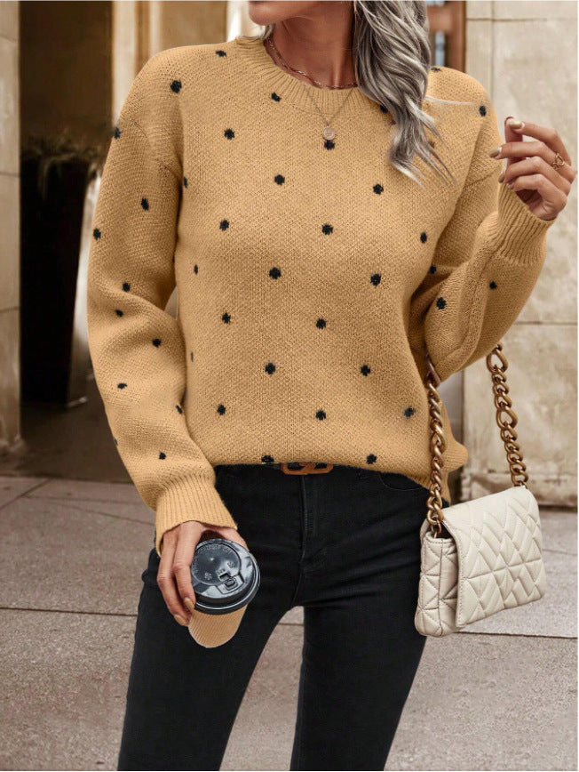 Suéter de punto jacquard para mujer - Briska