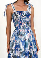 Amber - Vestido casual de tirantes con cintura elástica