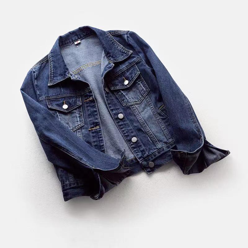 Chaqueta denim corta ajustada para mujer - Adelheid