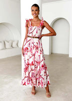 Amber - Vestido casual de tirantes con cintura elástica