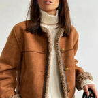 Chaqueta de ante con interior afelpado - Alvra
