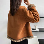 Chaqueta de ante con interior afelpado - Alvra