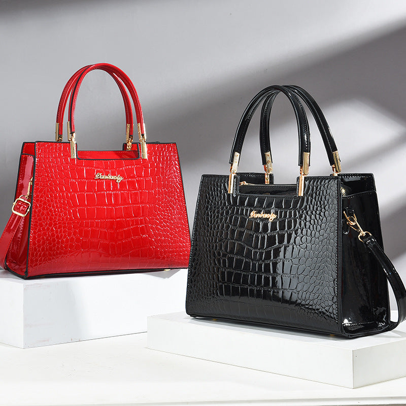 Bolso de tejido para mujer relieve grabado