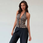 Blusa halter para mujer de estilo elegante - Eilidhra