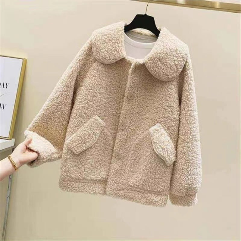 Abrigo efecto polar para mujer estilo relajado invernal - Mimiko