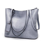 Bolso de hombro para mujer estilo retro cuero liso burdeos - Elea