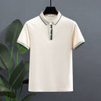 Polo para hombre algodón piqué detalle contraste estilo casual - Mateo