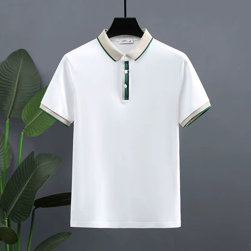 Polo para hombre algodón piqué detalle contraste estilo casual - Mateo