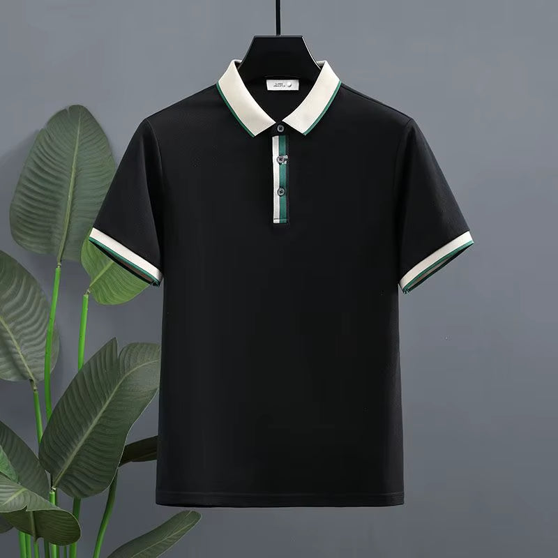 Polo para hombre algodón piqué detalle contraste estilo casual - Mateo