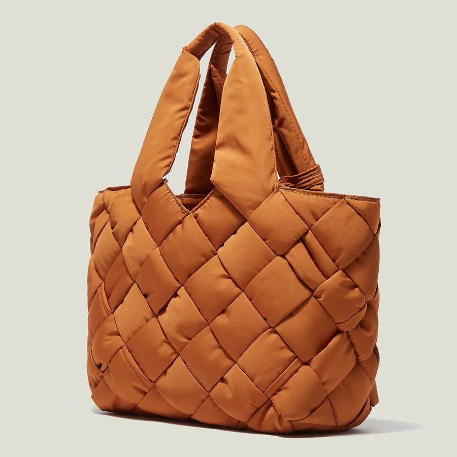 Bolso shopper acolchado de lona para mujer - Sara