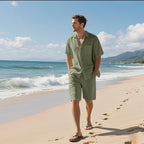 Conjunto de verano para hombre lino transpirable estilo casual - Mateo