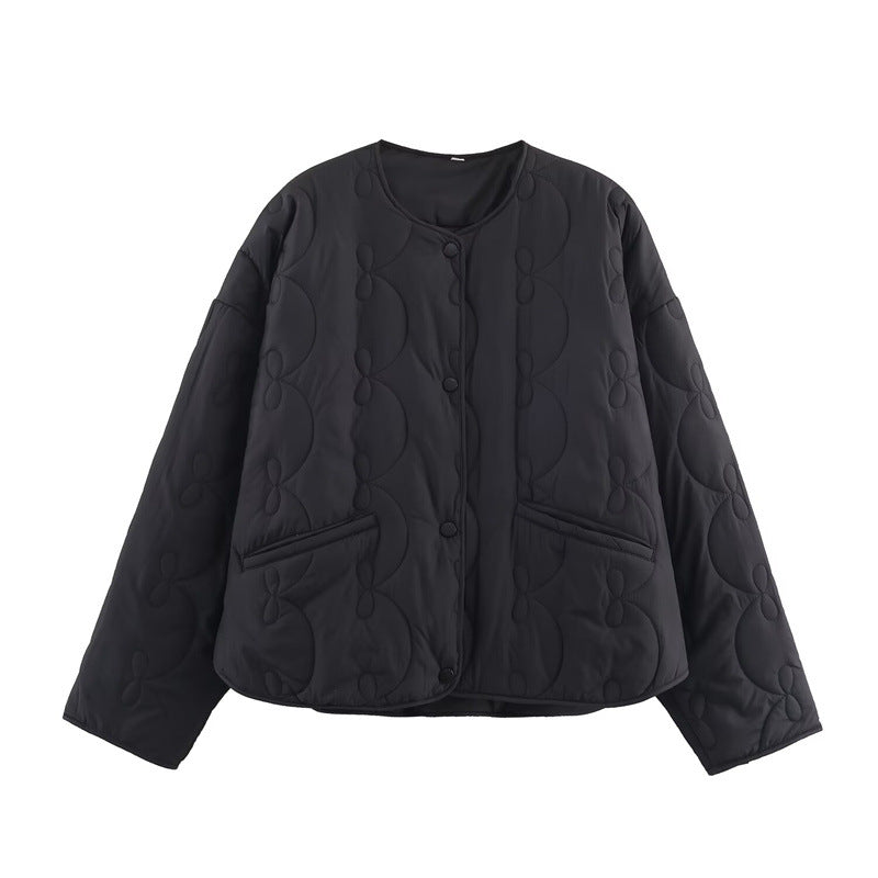Chaqueta acolchada con patrón de lazos - Maeren