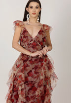 Judy - Vestido largo floral bohemio