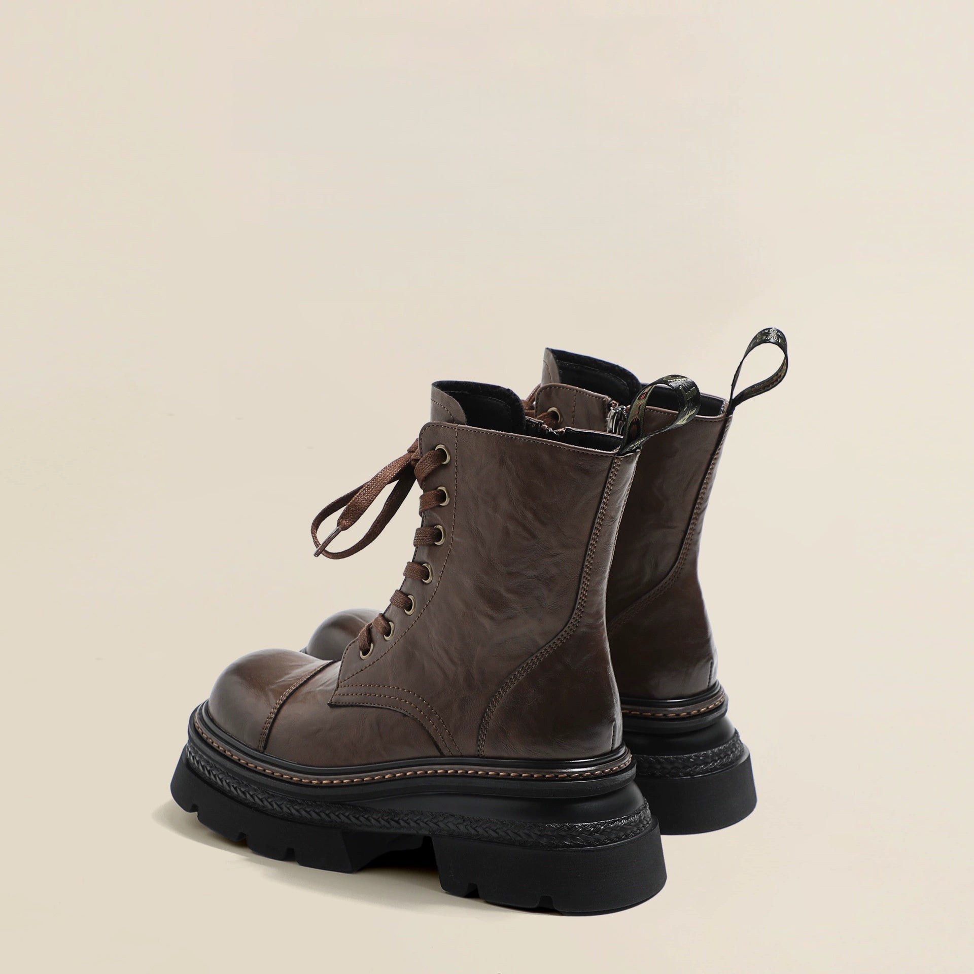 Botas eleantes para mujer de caña media con cordones - Vianey