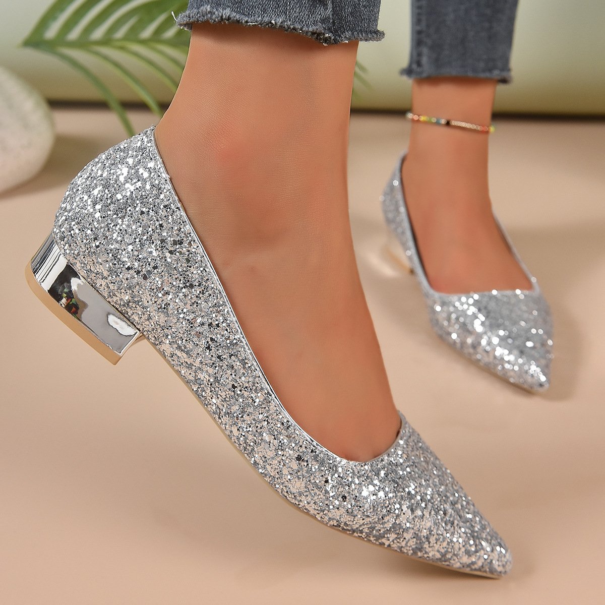 Zapatos para mujer de brillo - Amaya