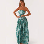 Vestido Largo Estampado Mujer - Selene