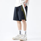 Pantalones cortos para hombre con paneles contrastantes estilo deportivo - Damián