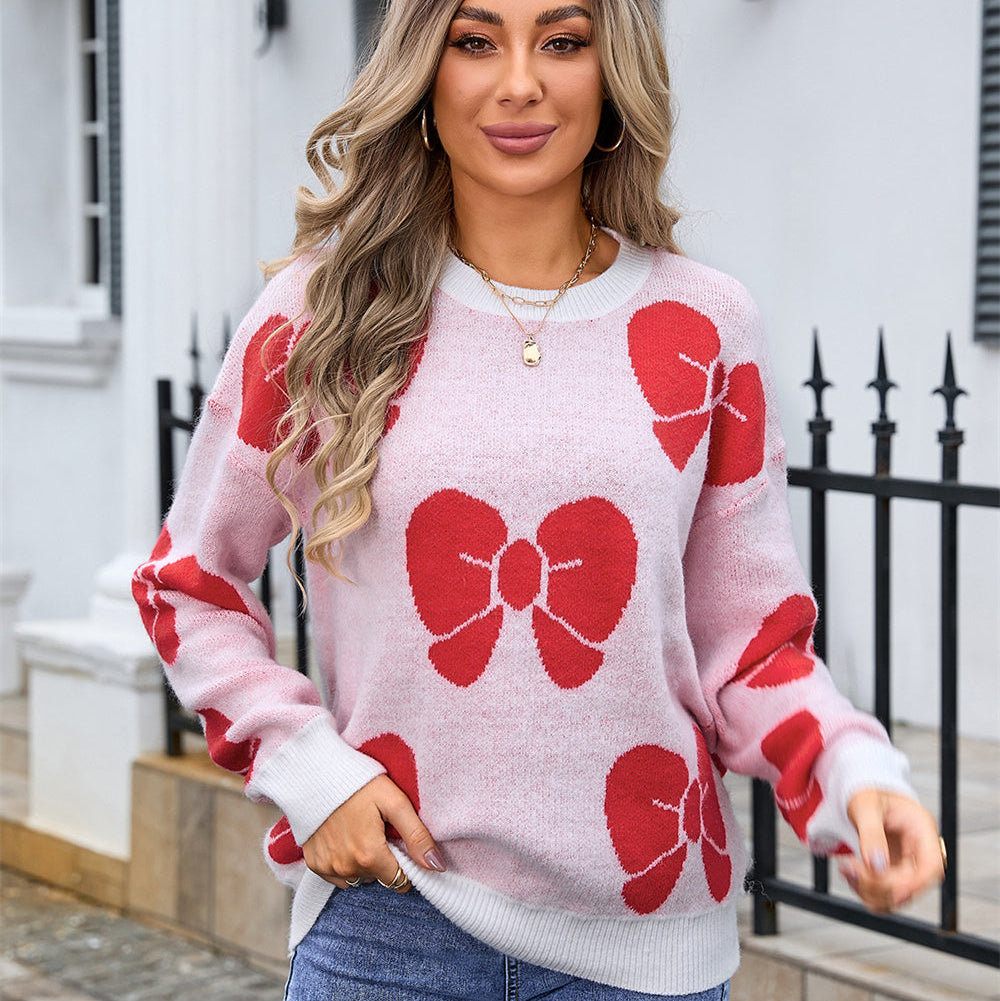 Pullover para mujer con estampado de moños - Freja