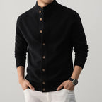 Cárdigan grueso de cuello alto para hombre - Silah