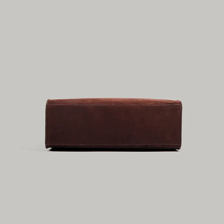 Bolso de hombro retro en gamuza para mujer - Emilia