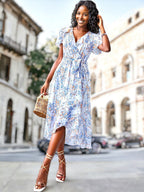 Kaly - Vestido bohemio estampado de flores