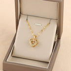 Collar Corazón Doble Mujer - Liora