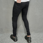 Pantalones vaqueros hombre denim rasgado estilo pitillo - Iván