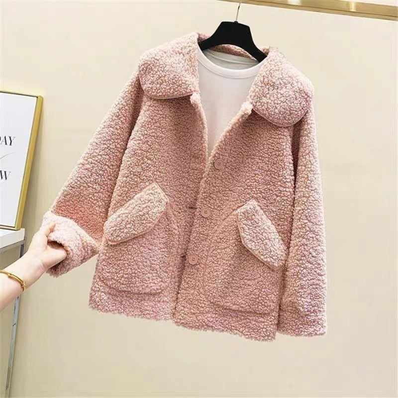 Abrigo efecto polar para mujer estilo relajado invernal - Mimiko