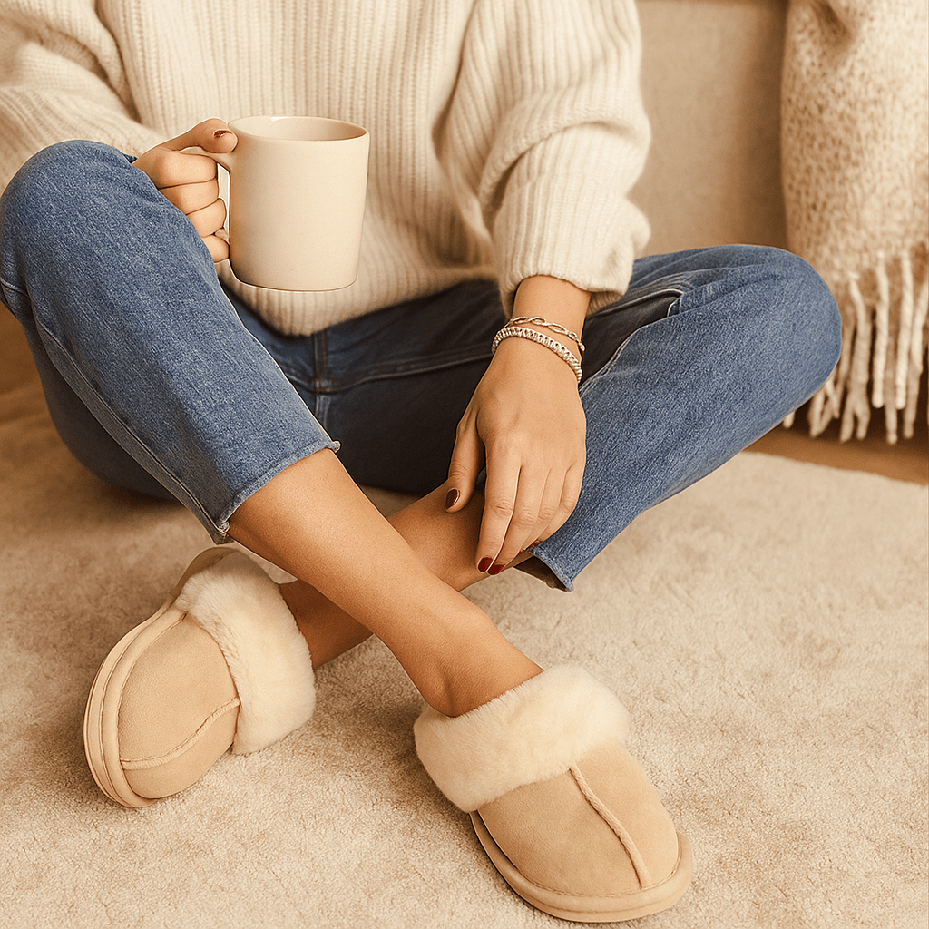 Zapatillas de casa para mujer de efecto afelpado - Savelle