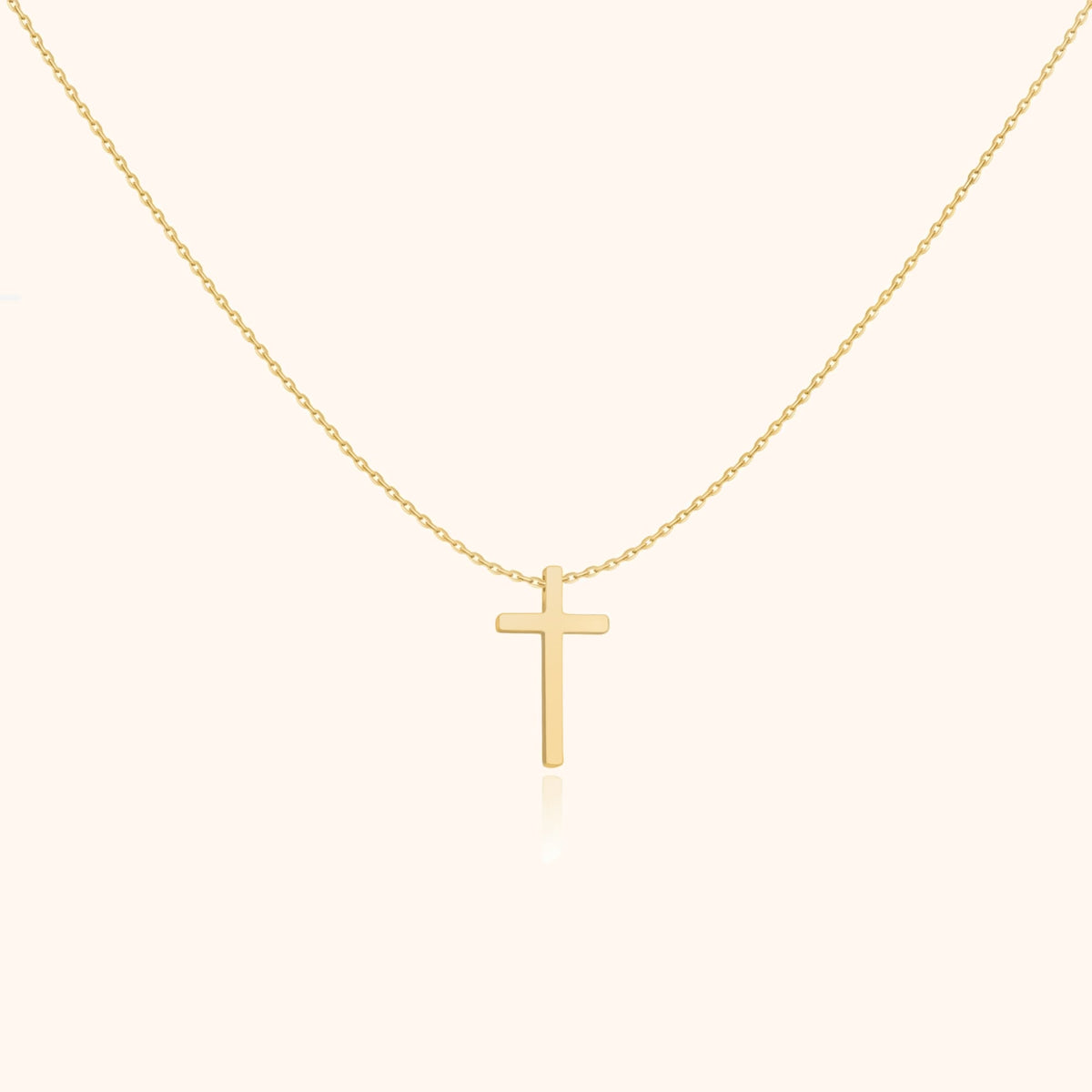 Collar de joyería para mujer cruz central