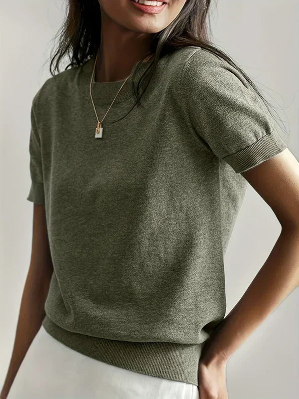Magdalena - Jersey casual de primavera con mangas cortas